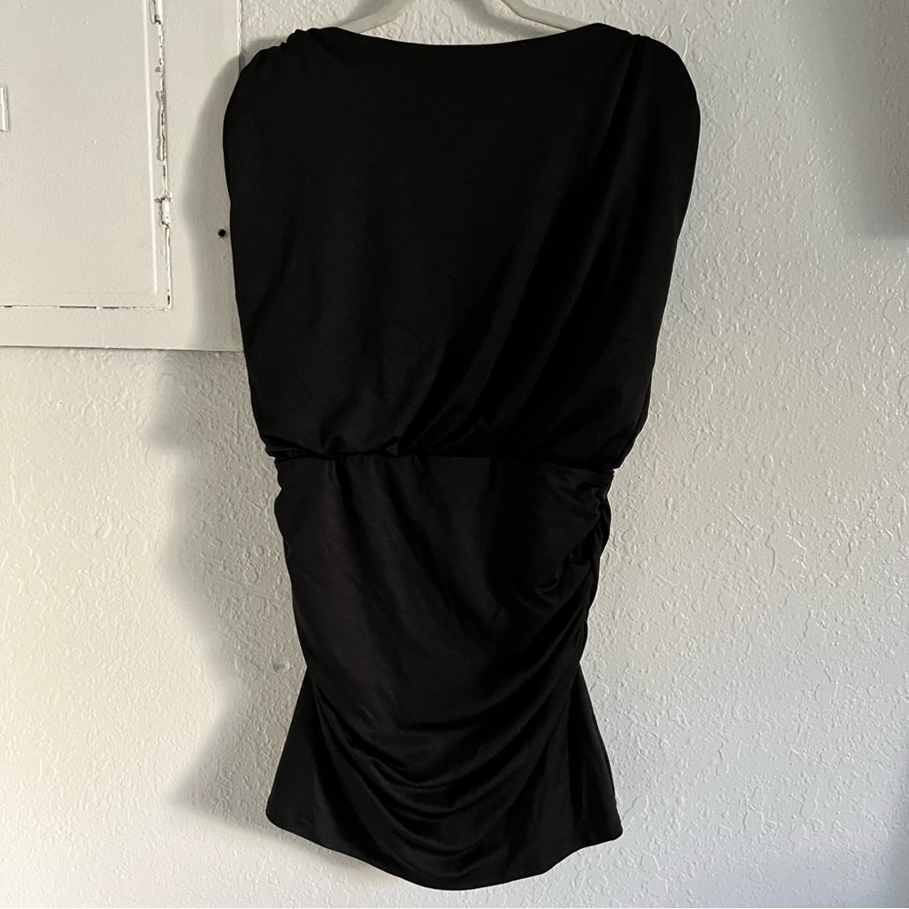 Black Ruched Dress - Picture 4 of 4